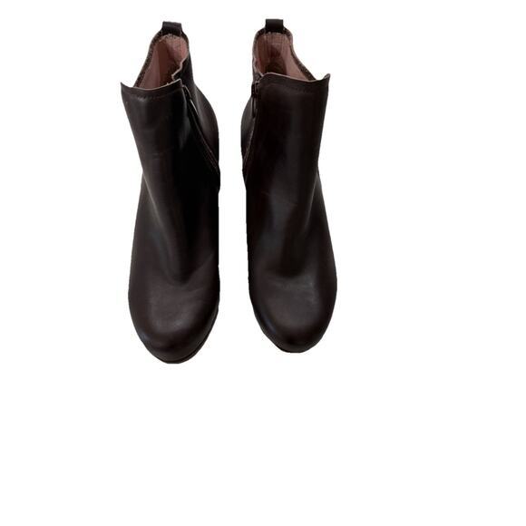 El Naturalista Women’s Size 9.5 Leather Zip Heeled Ankle Boots Brown Boho Chic - Picture 4 of 10